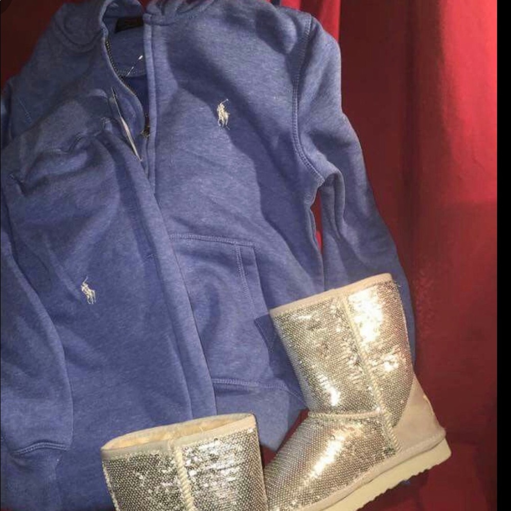 Blue polo sweatsuit